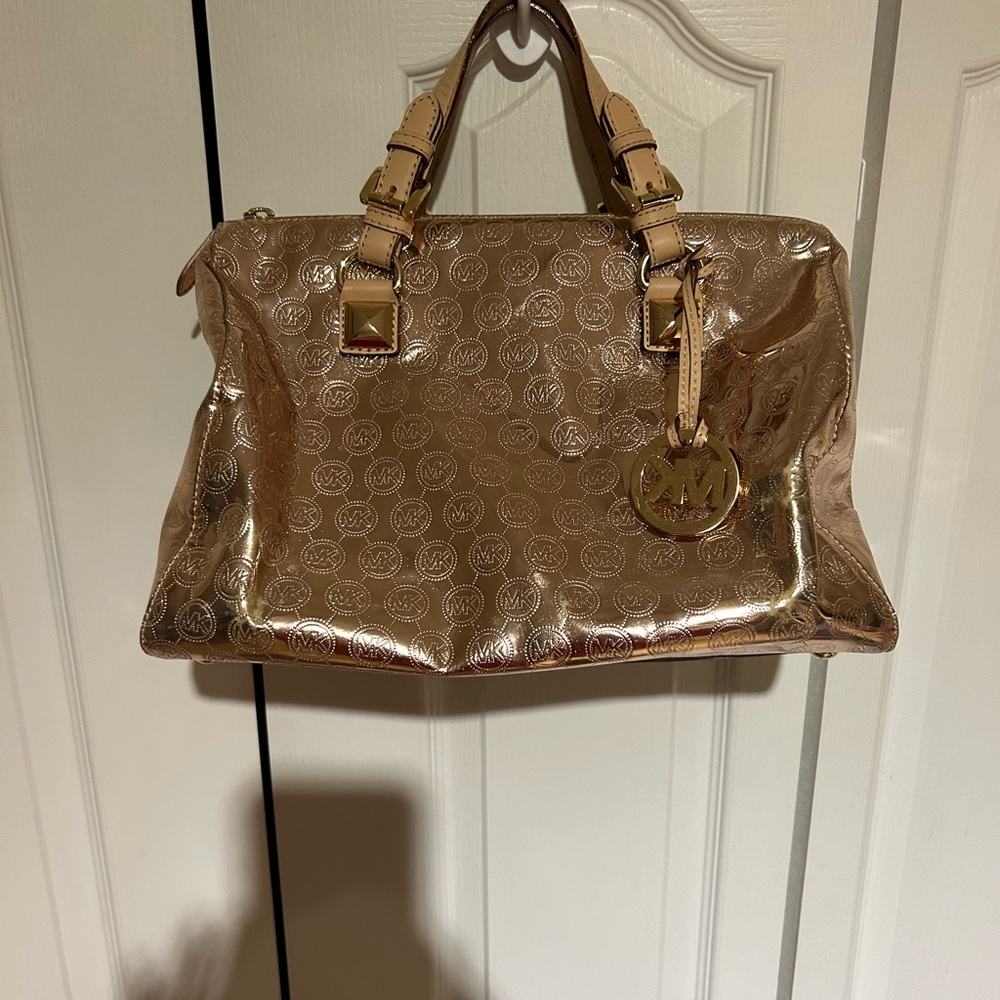 Michael Kors metallic handbag